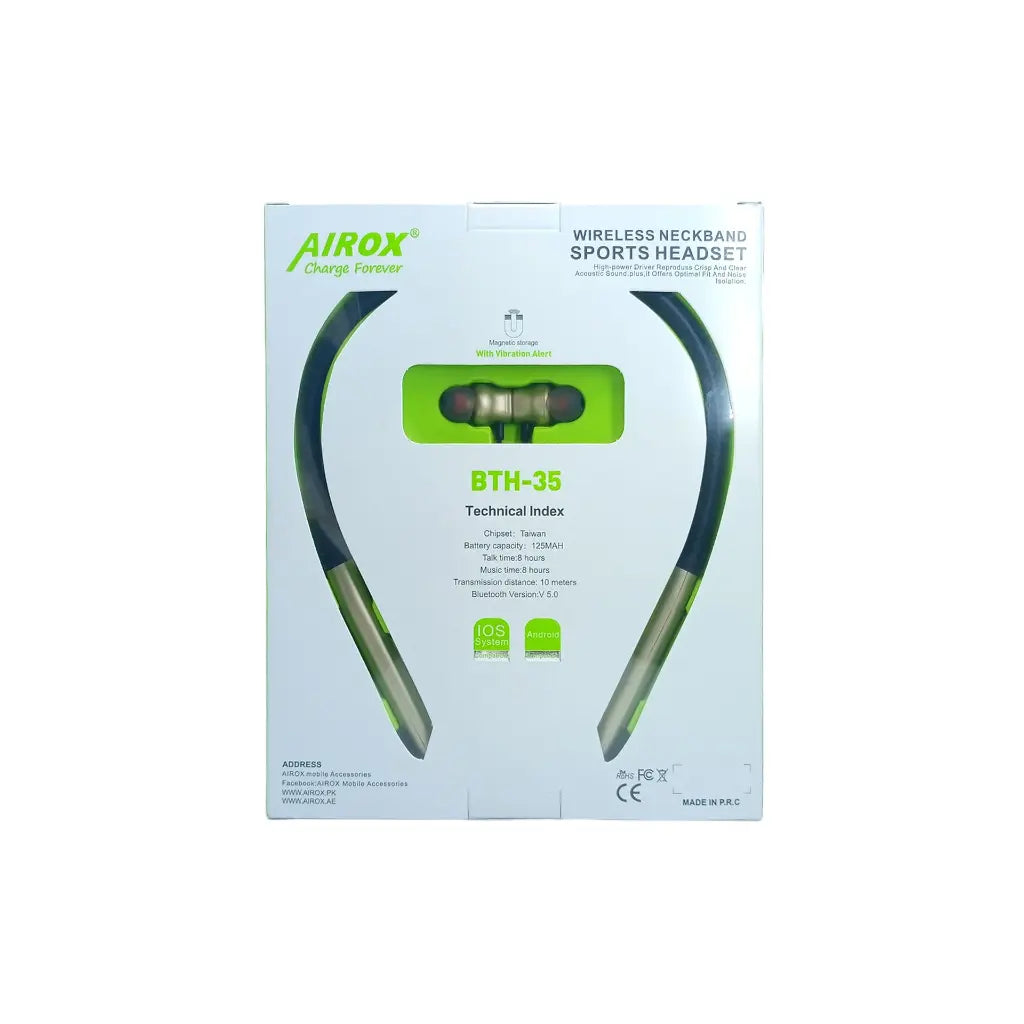 Airox BTH35 Wireless Bluetooth Neckband Earphones