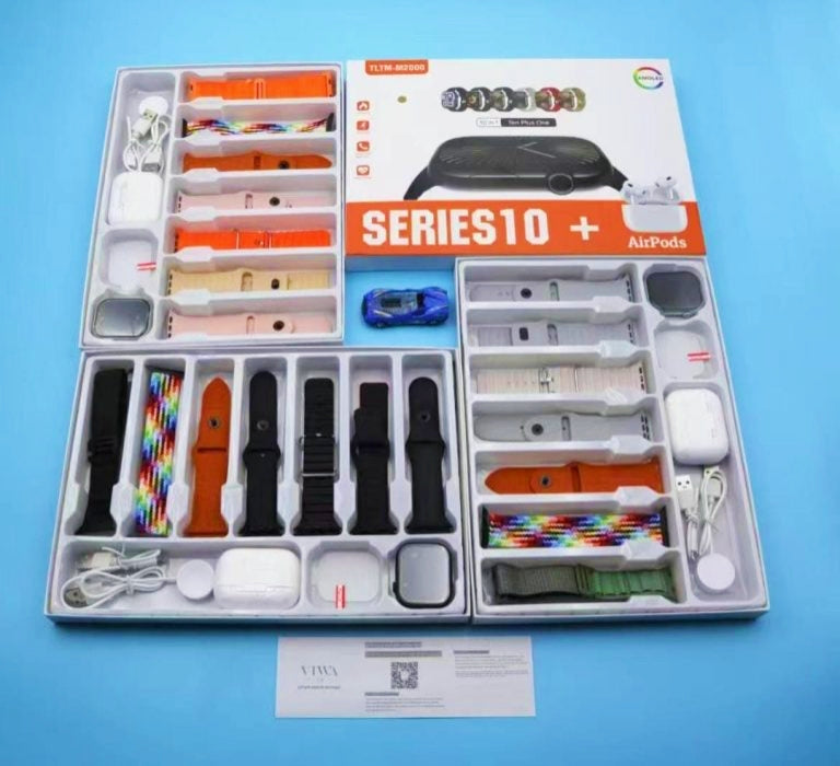 Series 10+ Smart Watch with AirPods (Model: TLTM-M2000)