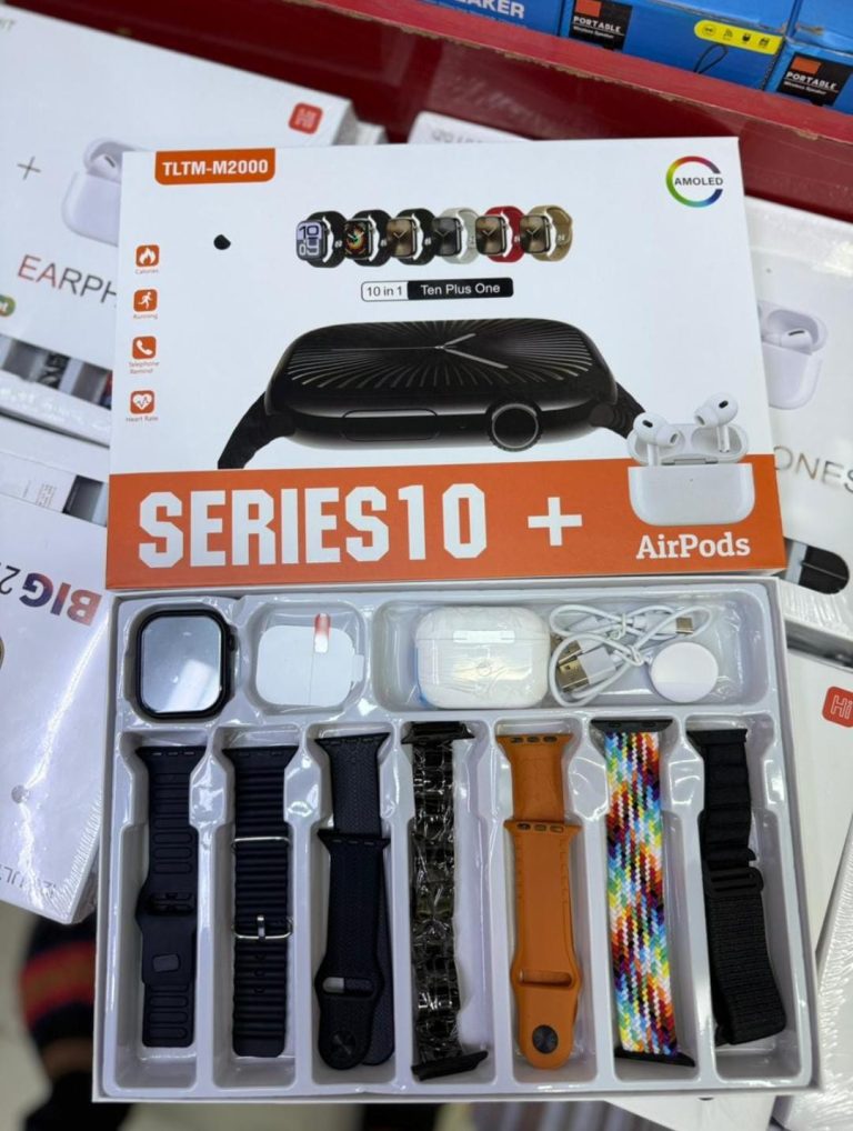 Series 10+ Smart Watch with AirPods (Model: TLTM-M2000)