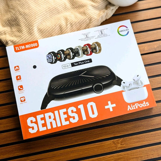 Series 10+ Smart Watch with AirPods (Model: TLTM-M2000)